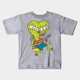 Six-Eyed Alien Rocketeer Kids T-Shirt